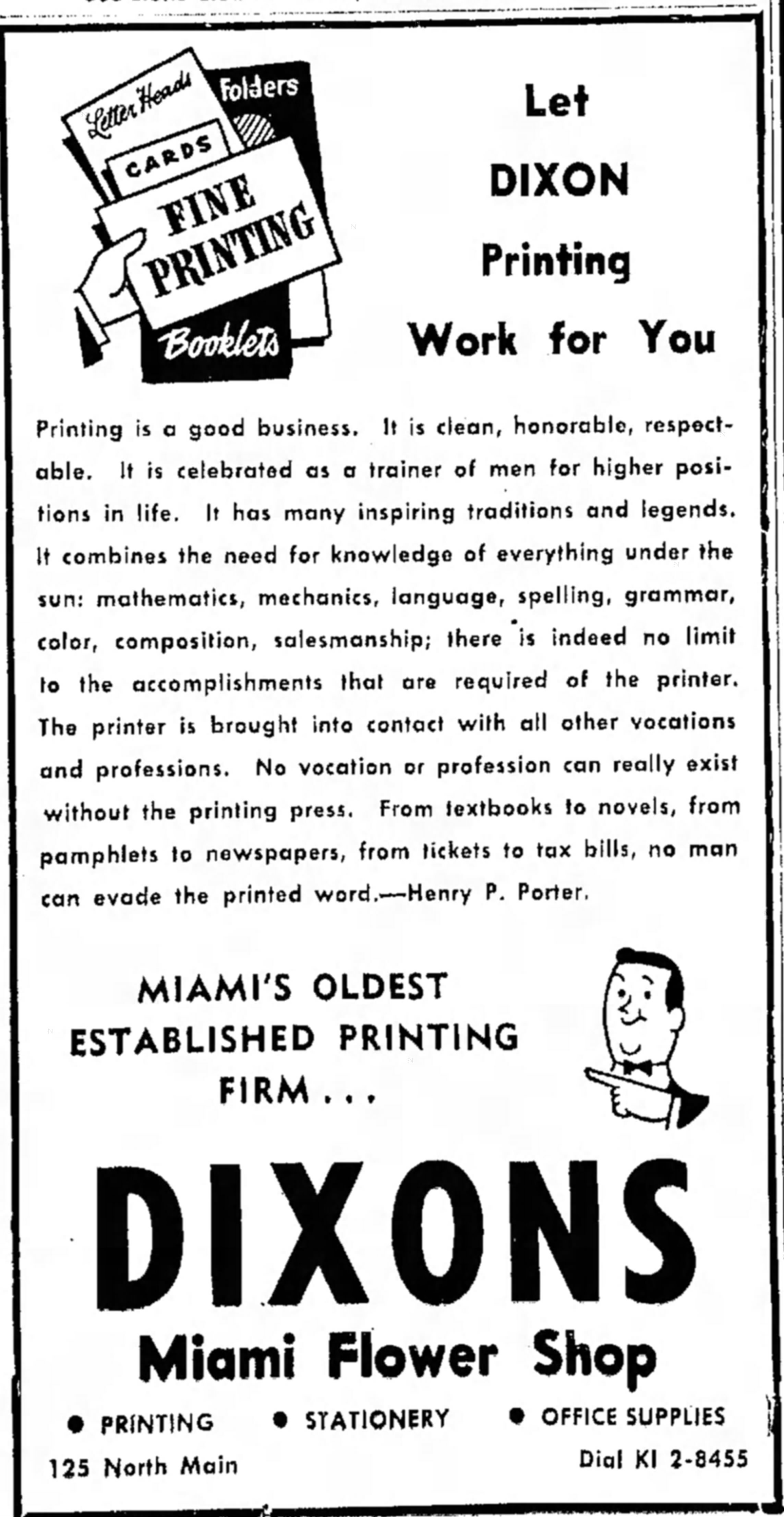 dixons_printing_1955_ Miami, Oklahoma History