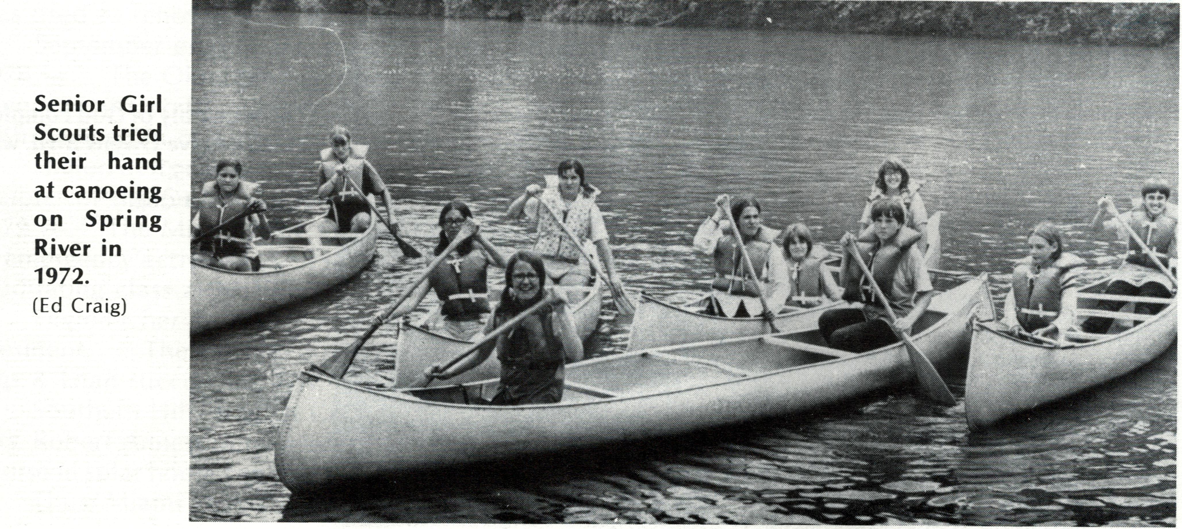 senior_girl_scouts_on_spring_river_1972 – Miami, Oklahoma History